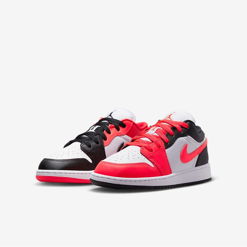 Kids Nike Jordan 1 Low SE GS in “Mismatched Infrared”